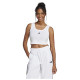Adidas Γυναικεία αμάνικη μπλούζα Small Logo Single Jersey Cropped Tank Top Adidas Γυναικεία αμάνικη μπλούζα Small Logo Single Jersey Cropped Tank Top